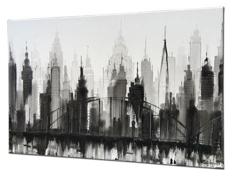 View Over Manhattan New York City Skyl Peinture Par Irina