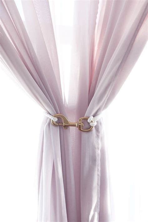 Make It 5 Diy Curtain Tie Backs Curtain Tie Backs Diy Ribbon Curtain