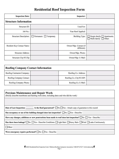 (address or other identification of inspected property) by: The wonderful Roof Inspection Form - Fill Online ...
