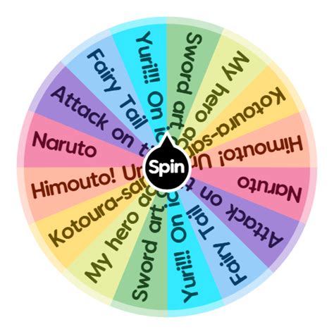 Details More Than 54 Anime Characters Spin Wheel Best In Cdgdbentre