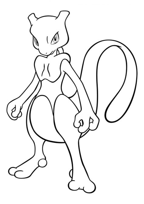 Desenhos Do Mewtwo Para Imprimir E Colorir Pintar