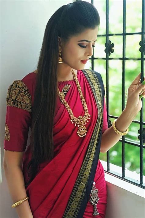 Red Bridal Saree South Indian Fashion Blouse Design Fancy Blouse