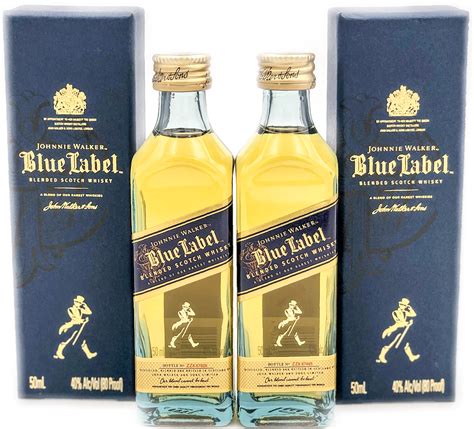 Johnnie Walker Blue Label Scotch Whisky 50ml Mini Bottles Set Old