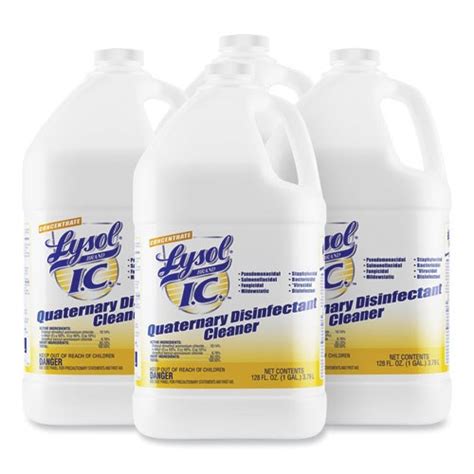 Lysol 74983 Ic Quaternary Disinfectant Cleaner 4 Bottles