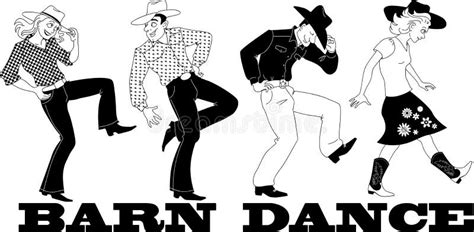 Cowboy Dance Silhouette Stock Illustrations 130 Cowboy Dance
