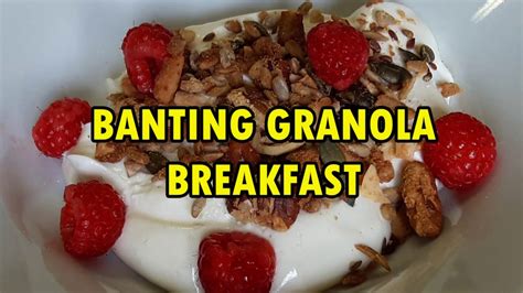 Banting Granola Recipe Healthy Breakfast Idea Low Carb Lifestyle