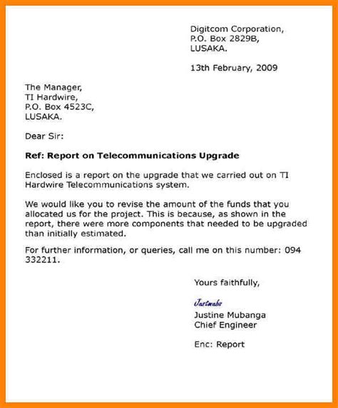 Sample Semi Block Letter - Business Letter Format How To Write 60