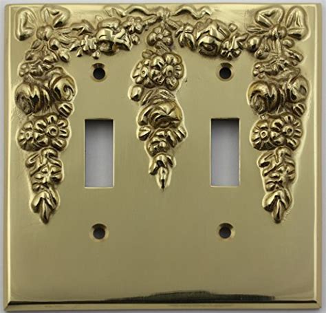 Classic Accents Decorative Polished Brass Two Gang Toggle Light Switch