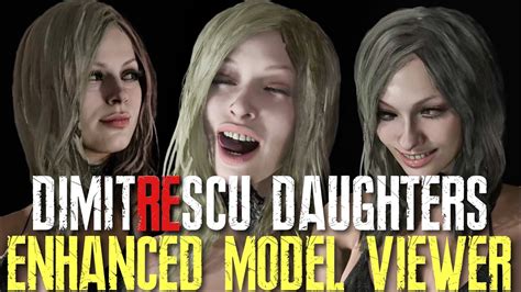 Dimitrescu Daughters Enhanced Model Viewer Mod Resident Evil Village Youtube