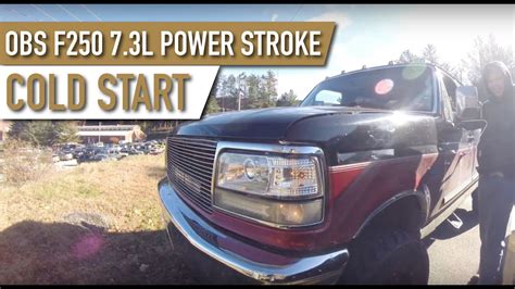 Obs 1997 F250 73l Powerstroke Cold Start Youtube