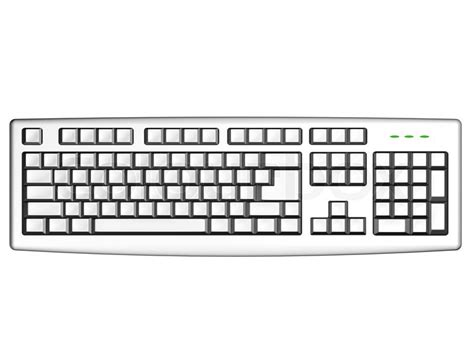 Cartoon image of keyboard icon royalty free vector image. Computer keyboard with empty keys ... | Stock image ...