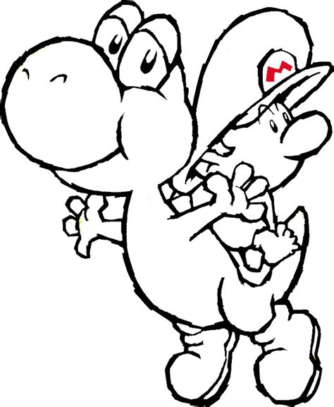 Yoshi Coloring Pages Printable