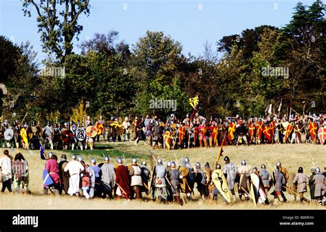 Battle Of Hastings Historical Re Enactment 1066 Saxon Norman Soldiers