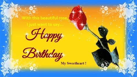 Happy Bday Sweetheart Free Birthday For Her Ecards 123 Greetings