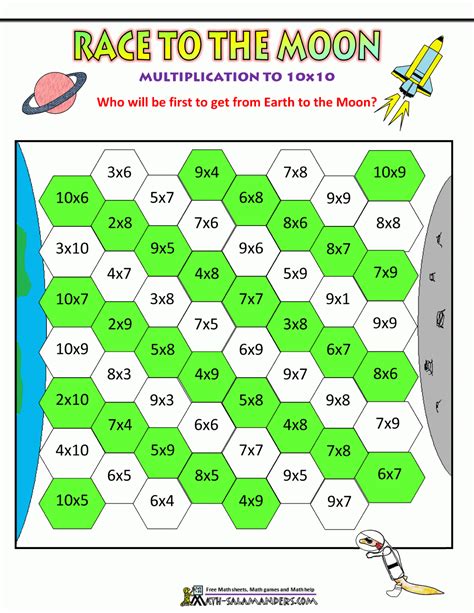 Printable Multiplication Math Games 4th Grade Printable