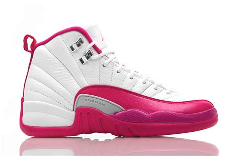 Air Jordan 12 Gs White Dynamic Pink Release Date Sneaker Bar Detroit