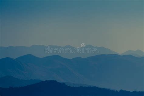 Misty Mountains At Sunrise Stock Photo Image Of Light 54253706