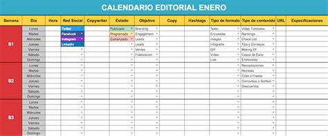 C Mo Crear Un Calendario Editorial Para Redes Sociales Plantilla Gratis