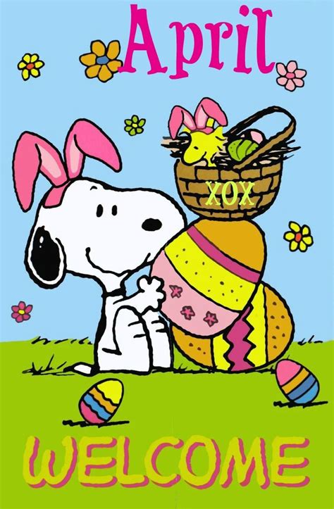 Snoopy Welcome April | 스누피, 명언