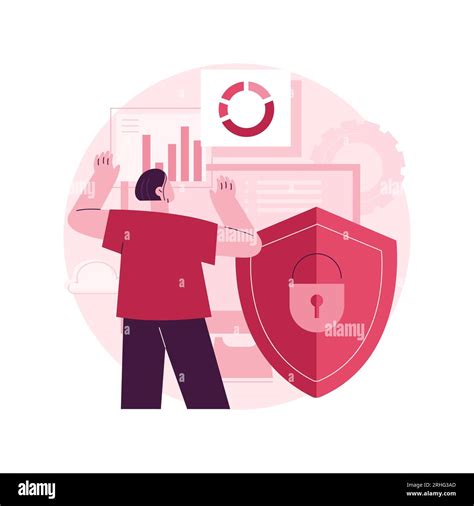 Cyber Security Risk Management Abstract Concept Vector Illustration