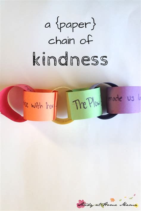 A Paper Chain Of Kindness Teaching Kindness Kindness Activities