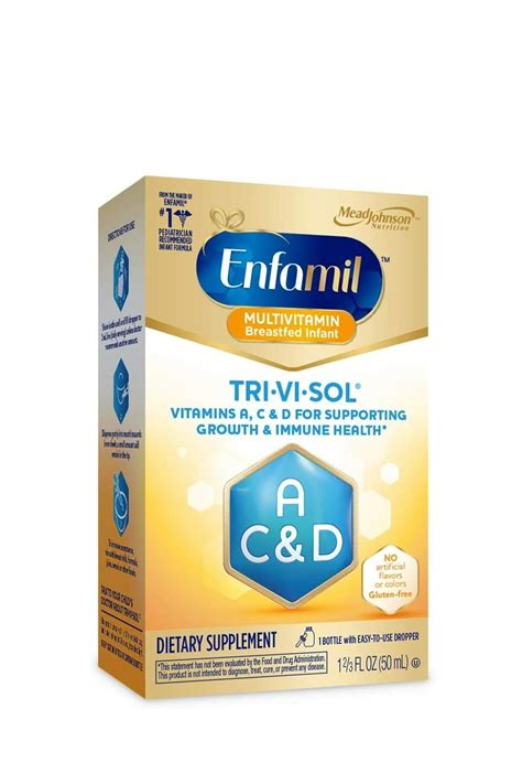 Enfamil Tri Vi Sol Liquid Vitamins A C And D Supplement For Infant 50