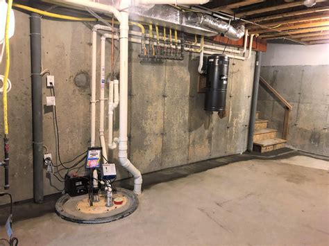 Basement Waterproofing Triple Pump Sump System Installed In Lincoln