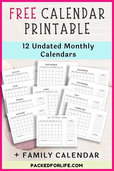 Fun Free Printable Calendars 2021 To 2023 Packed For