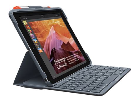 Logitech Slim Folio Tastatur Case Für Ipad Air 105 2019 Qwertz