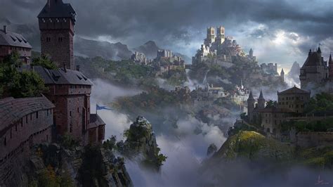 Castle Artwork Wallpaper Hd Fantasy 4k Wallpapers Images Photos And