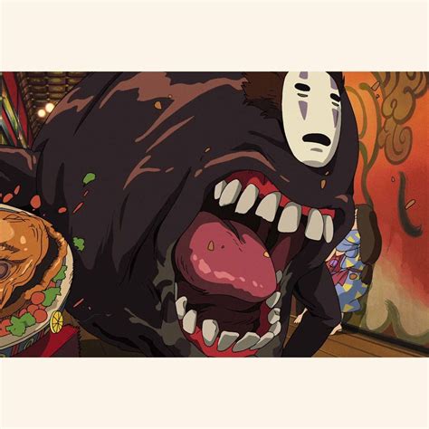 Anime Spirited Away Facelessno Face Embroidery File Etsy