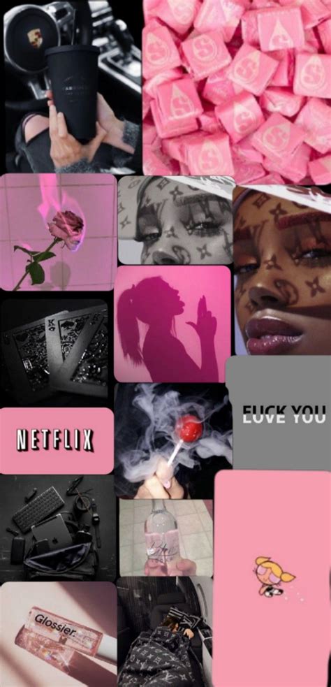 Iphone Wallpaper Pinterest Black And Pink Aesthetic Lvandcola