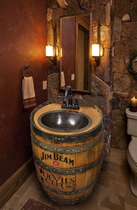 Shop from bathroom vanities, like the the formosa floor standing open bottom double sink modern bathroom cabinet or the terra 48 bathroom vanity, while discovering new home products and designs. Whiskey barrel sink, hammered copper, rustic antique ...