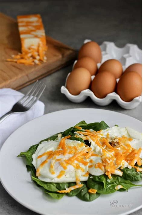 Easy Warm Spinach Salad With Egg Cathys Gluten Free