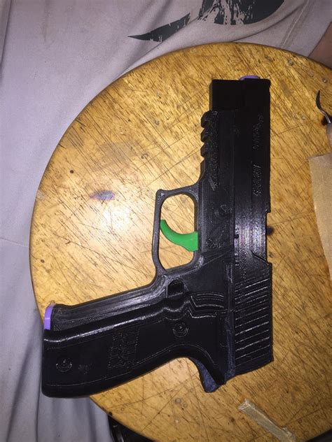 3d Print Blowback And Shell Ejecting Rubber Band Gun Sig Sauer P226