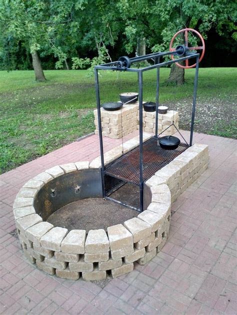 Amazing River Rock Fire Pit Ideas Only On Fire Pit Bbq