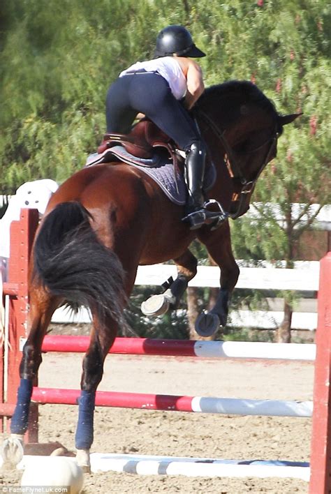 Kaley Cuoco Shows Off Her Impressive Horse Riding And Jumping Skills