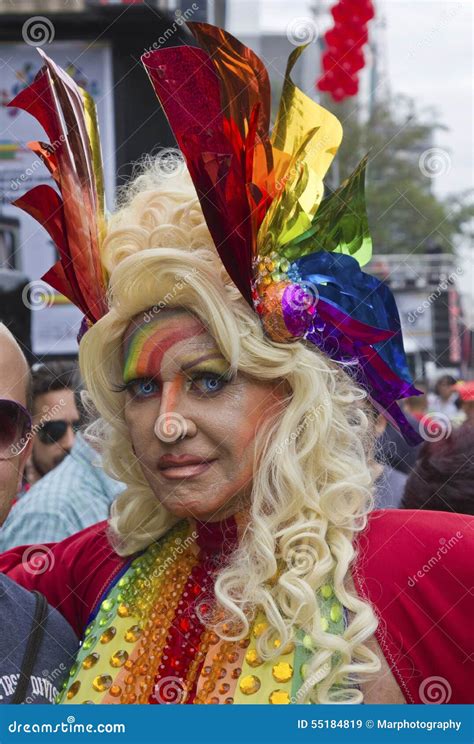 Drag Queen In Pride Parade Sao Paulo Editorial Stock Image Image Of