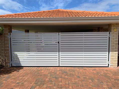 Double Swing Gate Install In Leeming — Craftsman Fencing Perth