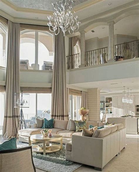 Two Story Great Room With A Great Color Palette Descr