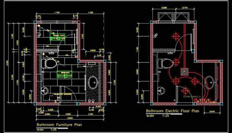 Toilet Plan Detail Dwg File Free Download Autocad Architecture Concept