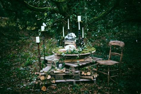 Dark Forest Wedding Inspiration From Enchanted Brides Boho Weddings