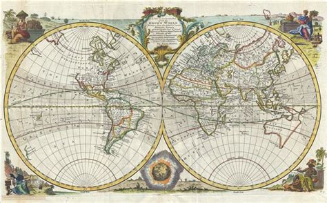 A New And Accurate Map Of All The Known World Geographicus Rare