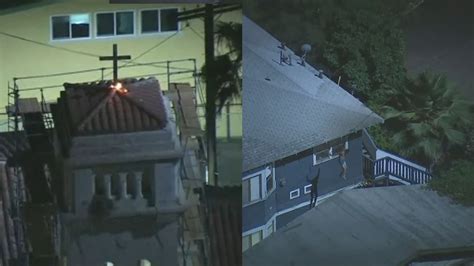 Shirtless California Man Arrested After Setting Fire To Cross Atop Church Jumping Rooftops
