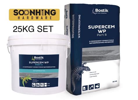 Bostik Supercem Wp Part A And Part B Two Pack Waterproofing Kg Set