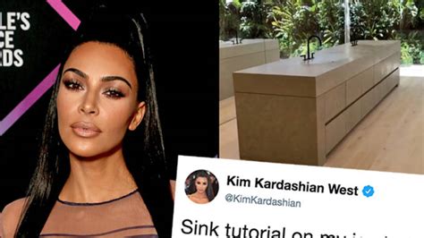 Kim Kardashian Reveals The Mystery Behind Her And Kanyes Bathroom Sink