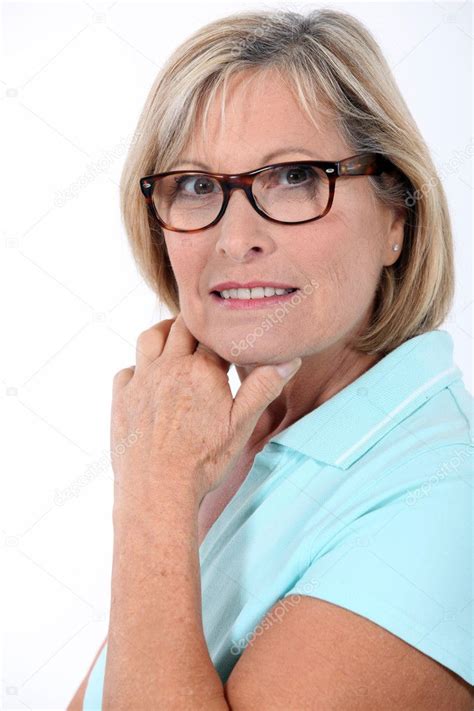 starsza kobieta w okularach Zdjęcie stockowe photography33 16186079