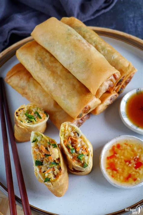 Chinese Spring Rolls 春卷 Deep Fried Or Air Fried Red House Spice