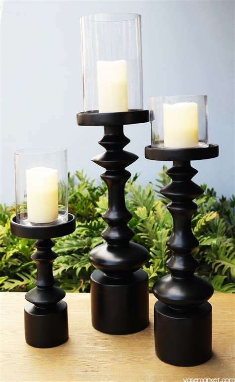Turned Wood Pillar Candle Holders Woodworking Projects