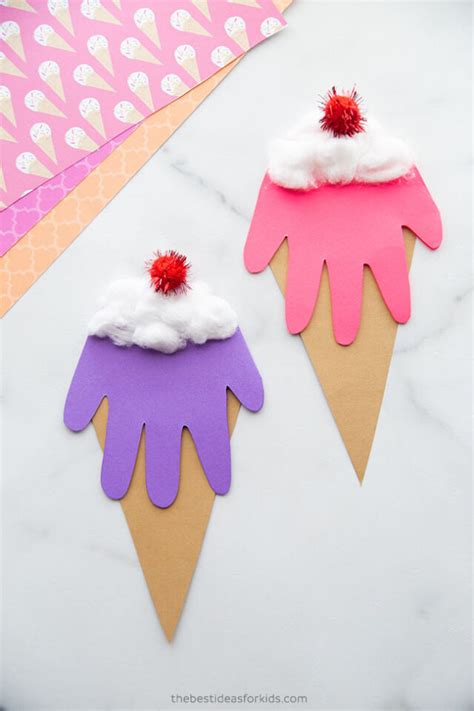 Lets Get Crafty Handprint Ice Cream We Thrive Together